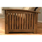 Kodiak Furniture Washington Queen Size Futon Frame Only in Rustic Walnut Brown Finish
