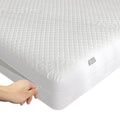 Queen Size Bamboo Rayon Mattress Protector With Zipper - 100% Waterproof Zippered Mattress Cover - Soft & Cooling Noiseless Bed