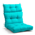 Eagle Peak Tufted Outdoor/Indoor High Back Patio Chair Cushion, Set Of 1, 46' X 22', Blue