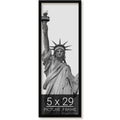 wallsthatspeak 5x29 Black Picture Frame for Puzzles Posters Photos or Artwork