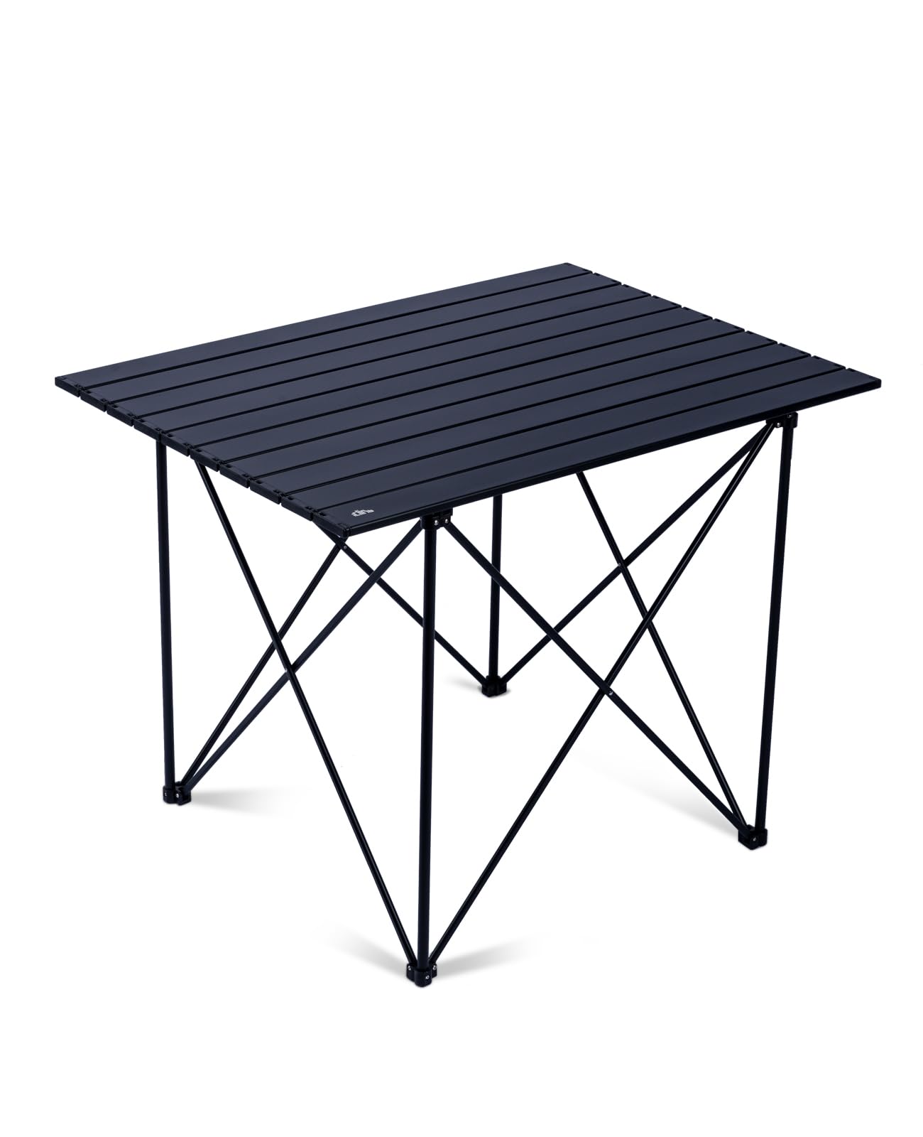 iClimb Ultralight Compact Camping Folding Table with Carry Bag (Reinforced Black - XL)