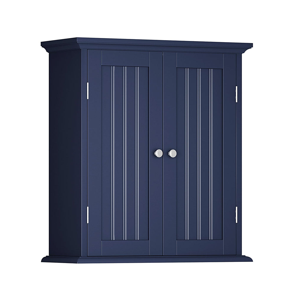 Choochoo Bathroom Wall Cabinet, Over The Toilet Space Saver Storage Cabinet, Medicine Cabinet With 2 Door And Adjustable Shelves, Cupboard, Navy Blue