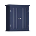 Choochoo Bathroom Wall Cabinet, Over The Toilet Space Saver Storage Cabinet, Medicine Cabinet With 2 Door And Adjustable Shelves, Cupboard, Navy Blue