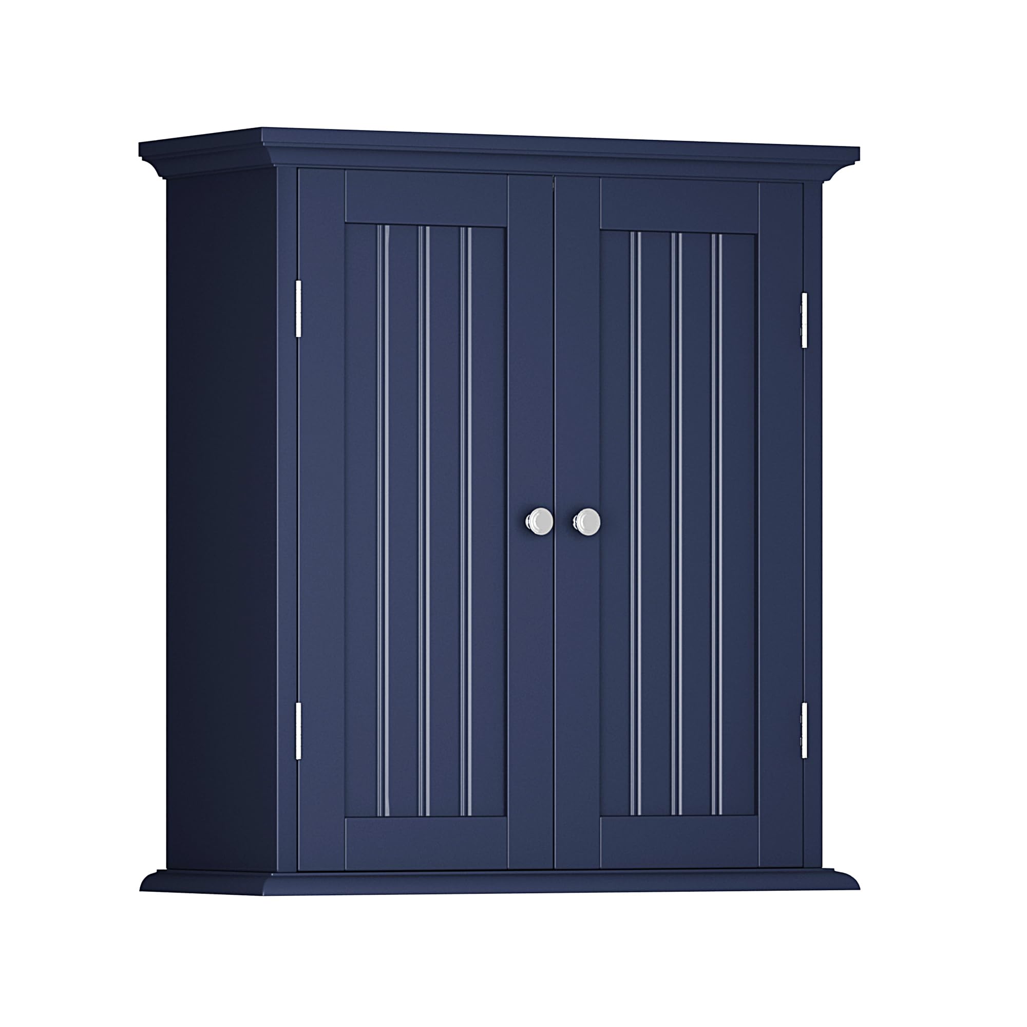Choochoo Bathroom Wall Cabinet, Over The Toilet Space Saver Storage Cabinet, Medicine Cabinet With 2 Door And Adjustable Shelves, Cupboard, Navy Blue