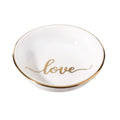Lillian Rose Love Ceramic Ring Dish, Off-White, 3.5