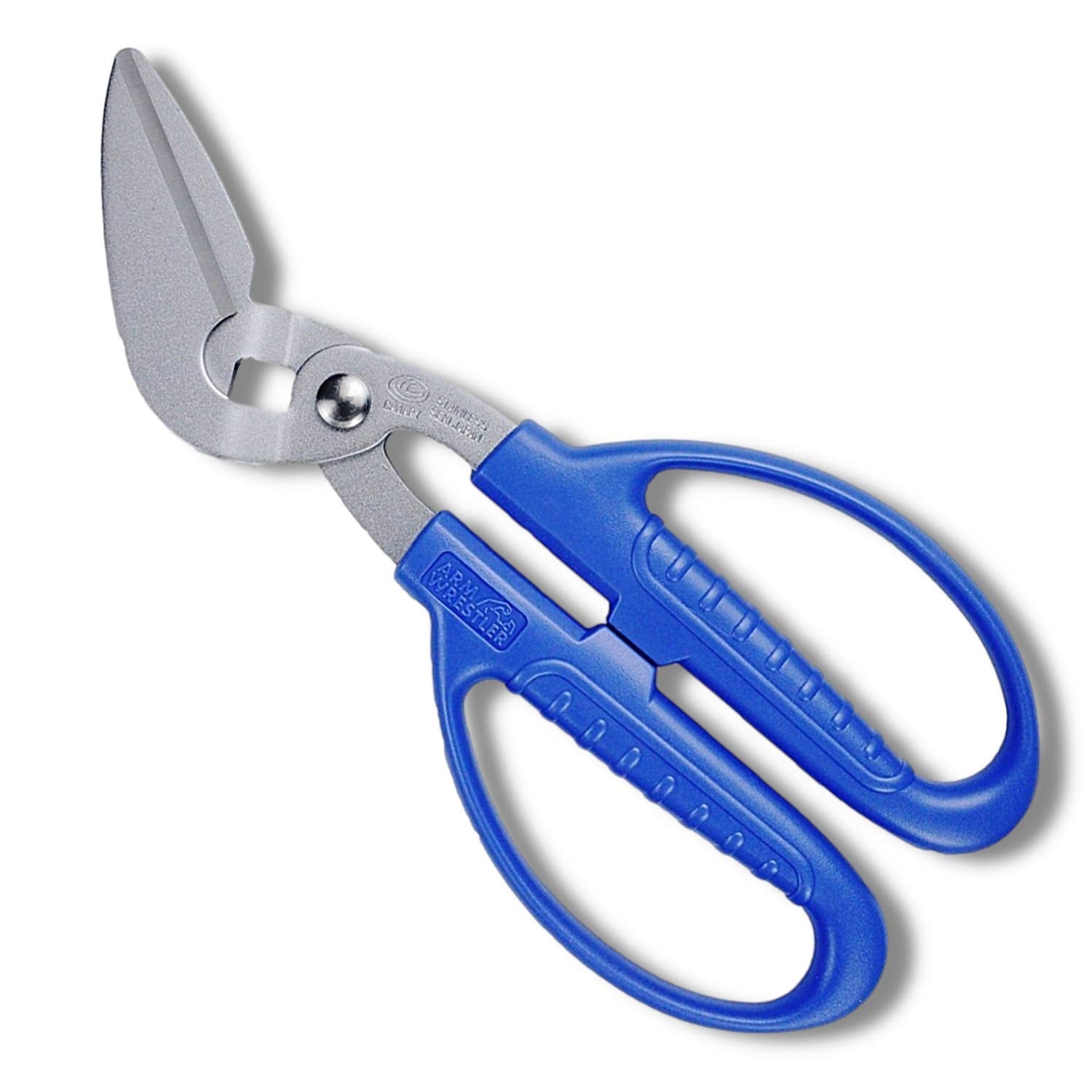 Canary Metal Cutting Shears Heavy Duty 8.5' [Angled Blade], Tin Snips For Metal Sheet, Japanese Stainless Steel Blade, Made In