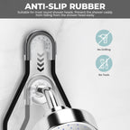 Shower Caddy Hanging Adjustable Shower Caddy, Rustproof Extended Length Shower Caddy Over Shower Head With Hooks Soap Holder, La