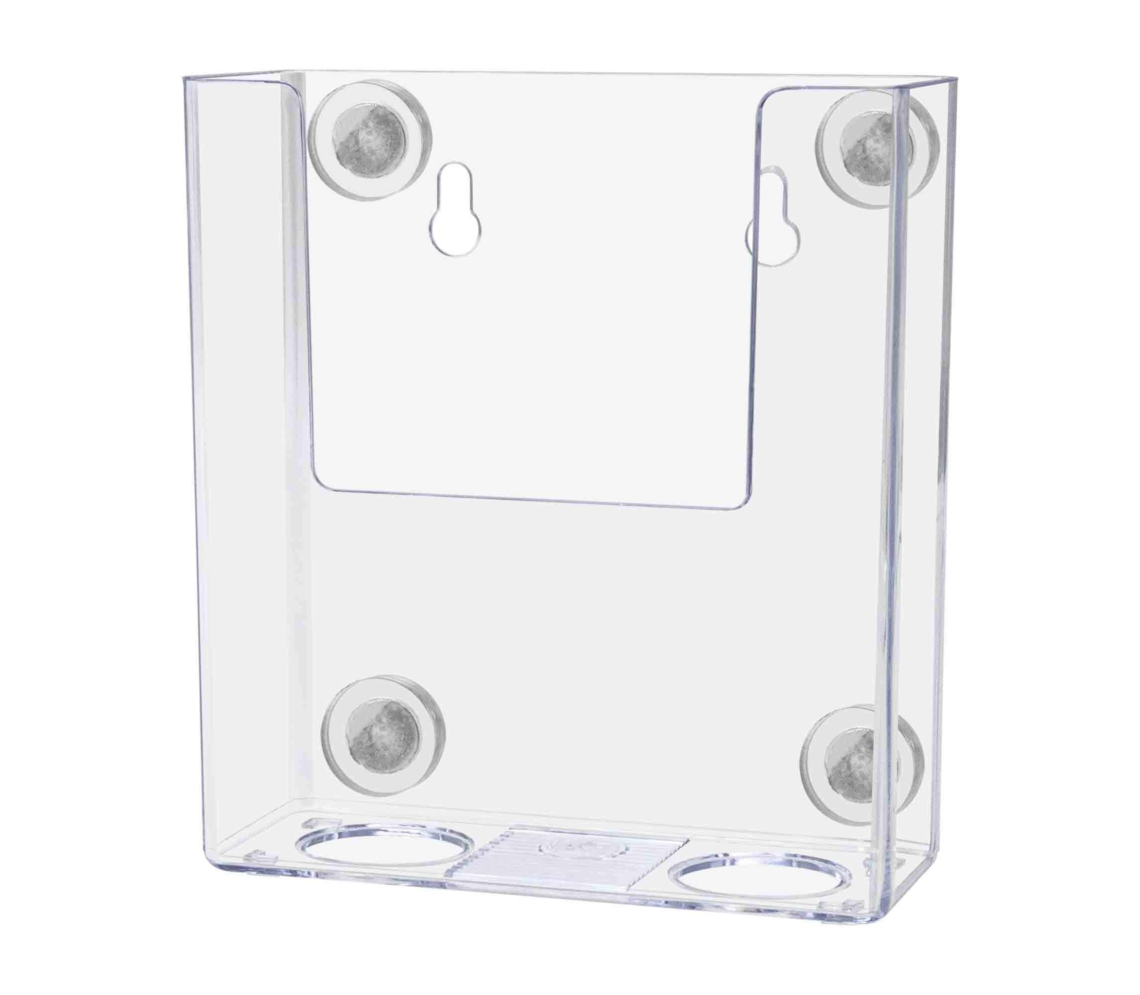 4 Pack Magnetic Brochure Holder For 4' Wide Trifold Literature Metal Mount Display Clear Acrylic Take One Caddy For Offices Ret