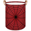 Dirty Clothes Hamper for Boys Laundry Basket Spiders Webs Collapsible Large Round Storage Bin Organizer for Living Room Bedroom 