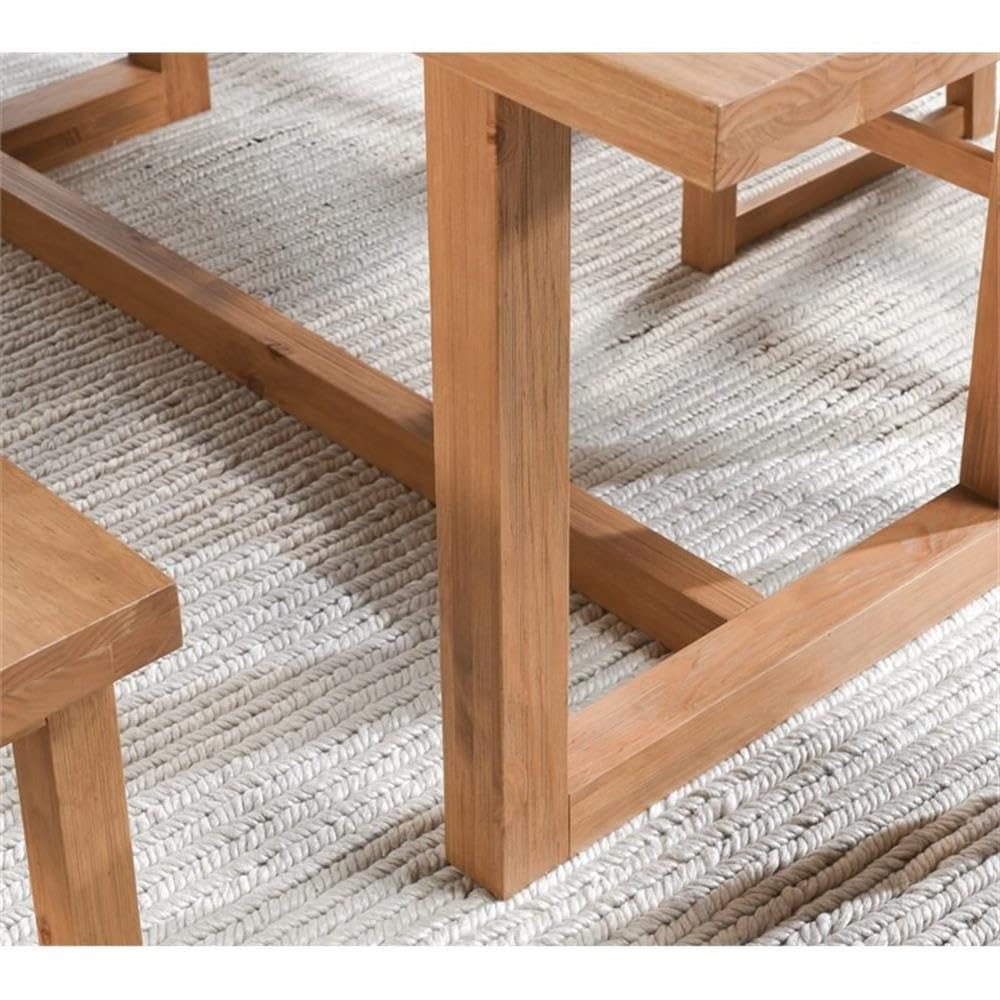 Kosas Home Fenmore 70&Quot; Transitional Laid-Back Pine Wood Dining Table In Natural