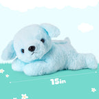 Glow Guards 15' Blue Musical Dog Plush Soft Stuffed Animal Puppy With Led Night Lights Christmas Children'S Day Birthday Gifts