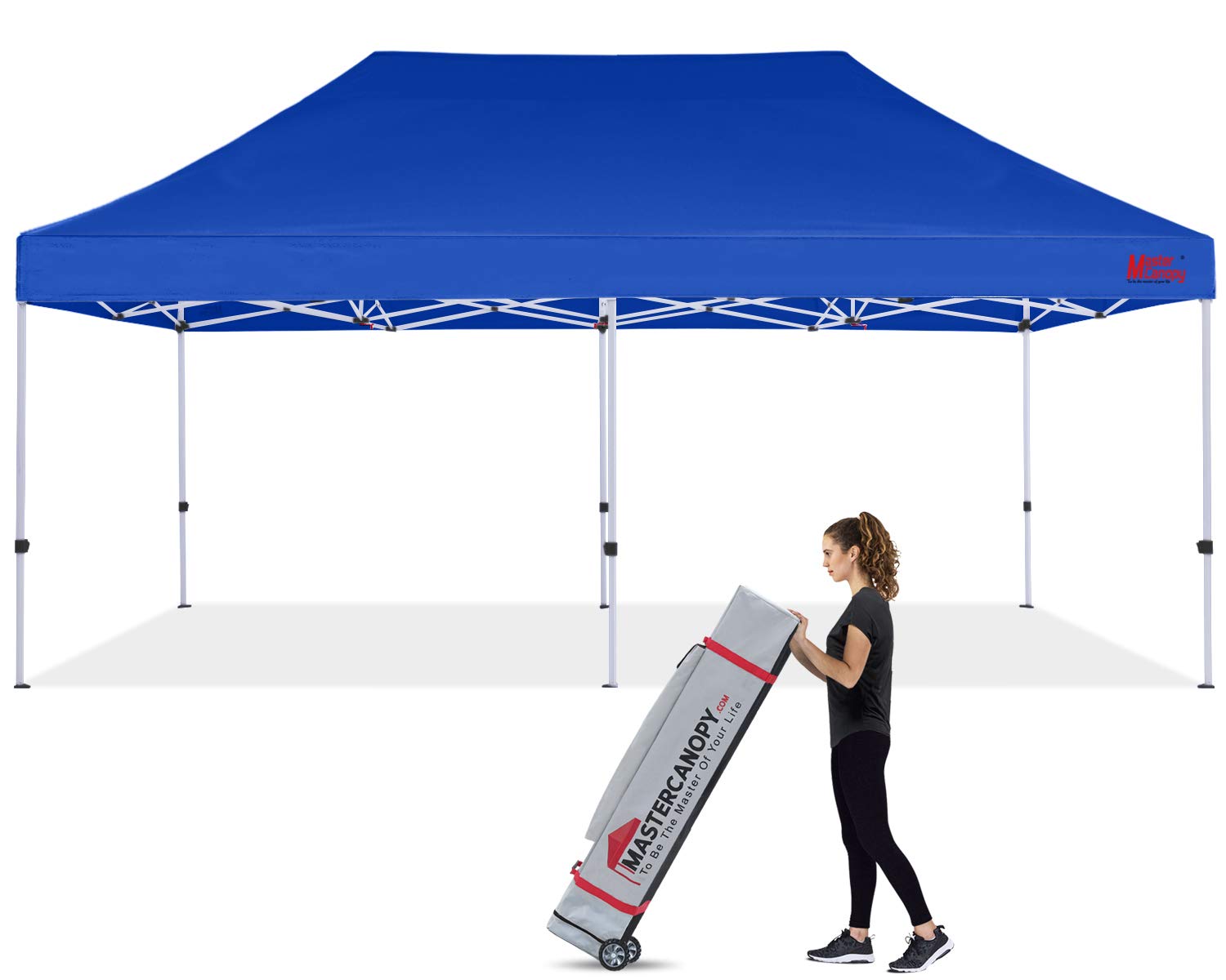 Mastercanopy Pop Up Canopy Tent Commercial Grade 10X20 Instant Shelter (Blue)