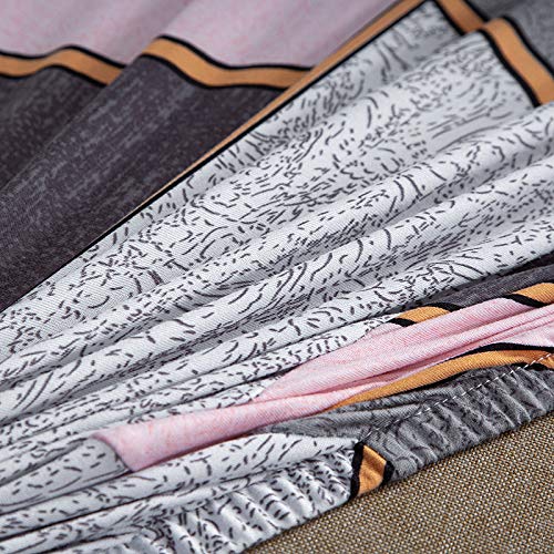 Hoobuy Printed Sofa Cover Stretch Couch Covers Patterned Slipcovers For Armchair Grey And Brown 15#(Armchair)