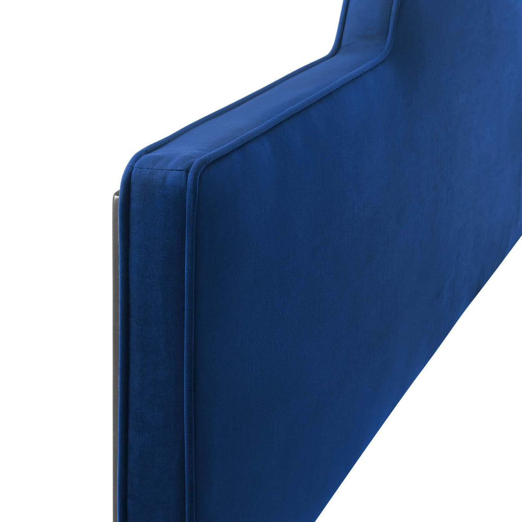 Modway Dawn Performance Velvet Headboard, King/Ca King, Navy