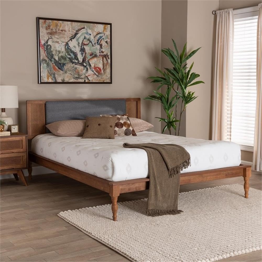 Baxton Studio Eliseo King Panel Platform Bed
