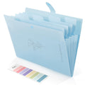 Skydue Expanding File Organizer With 5 Pockets, Accordion File Folders With Labels, Portable Document Paper Bill Receipt Organiz