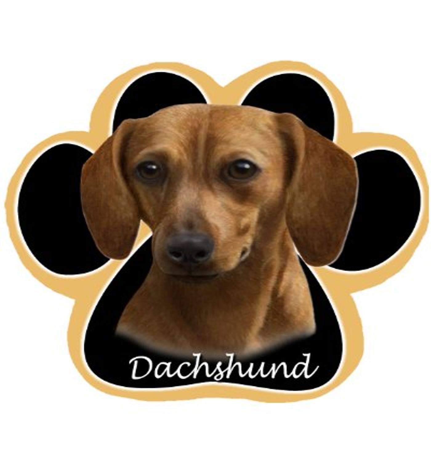 Red Dachshund Dog Paw Non-Slip Mousepad
