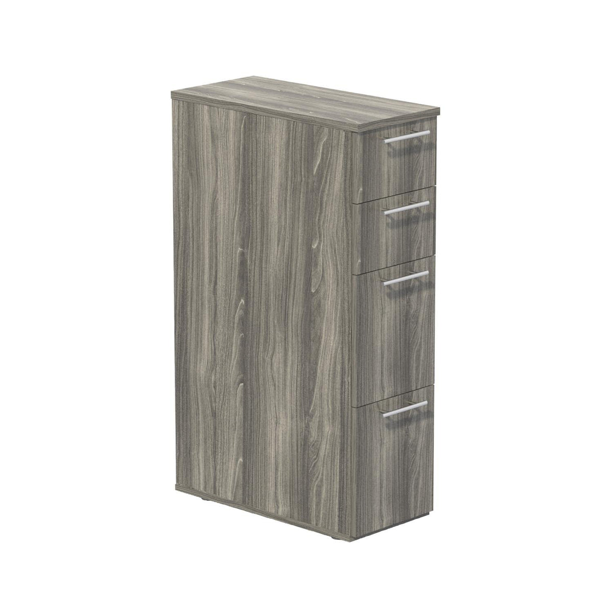 Mayline Skinny Tall Pedestal in Gray Finish ABSPTLGS