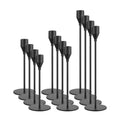 NLBTW Black Taper Candle Holders Set of 12 Candlestick Holders Bulk, Metal Candle Stick Holder Decor for Wedding, Dinning, Xmas 