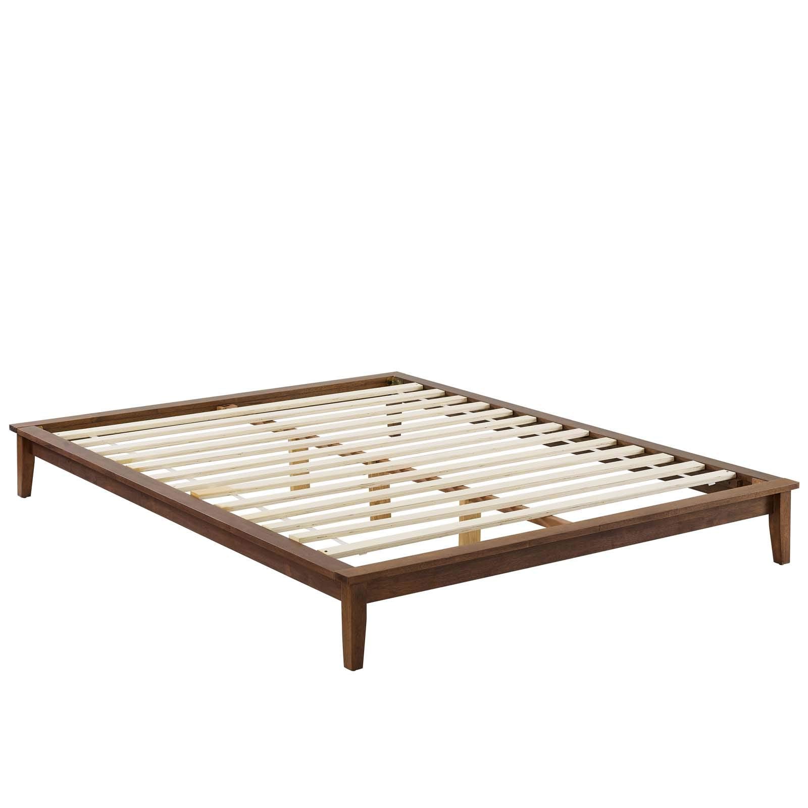 Modway Lodge Wood Platform Queen Bed Frame In Cappuccino