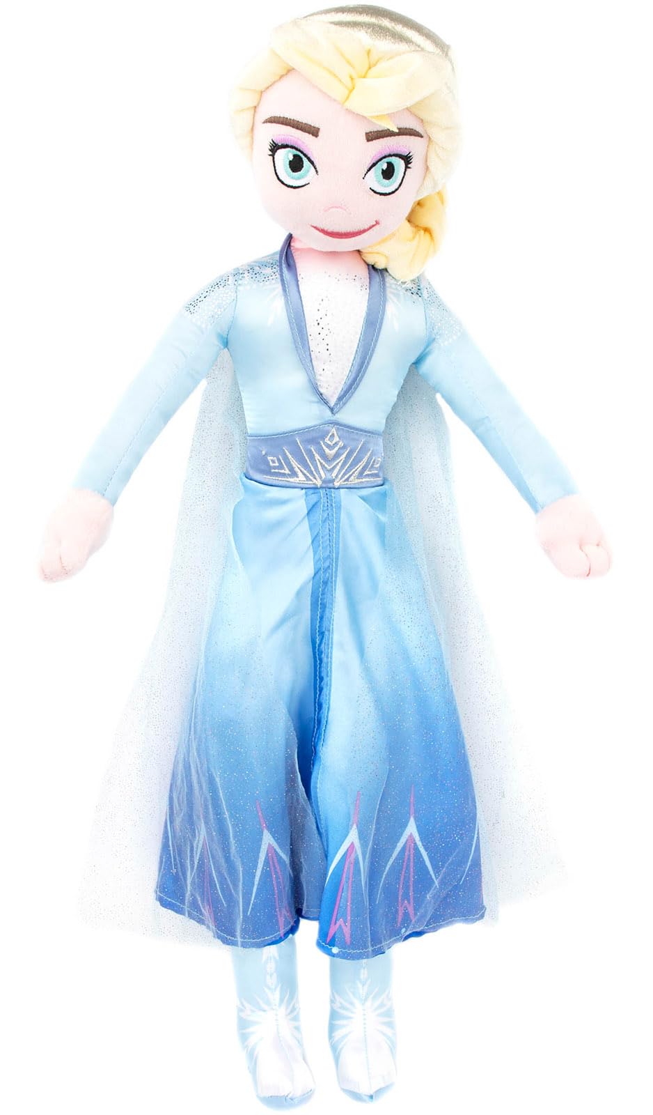 Disney Frozen 2 Elsa Plush Stuffed Pillow Buddy - Super Soft Polyester Microfiber, 25 Inch (Official Disney Product)