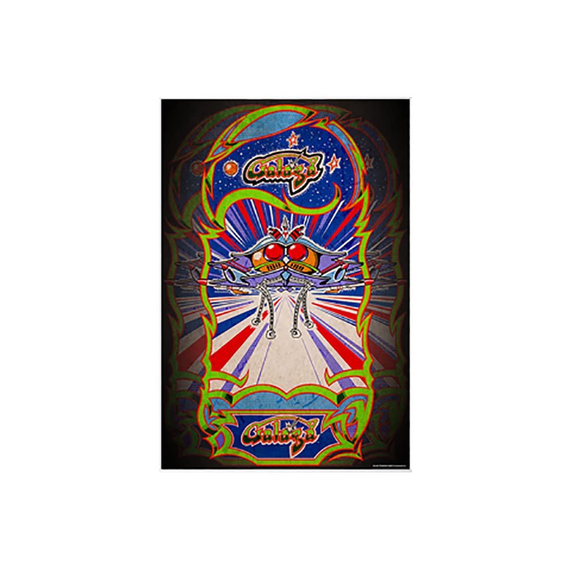 BANDAI NAMCO Entertainment Galaga Retro Video Game Poster - 24 x 36