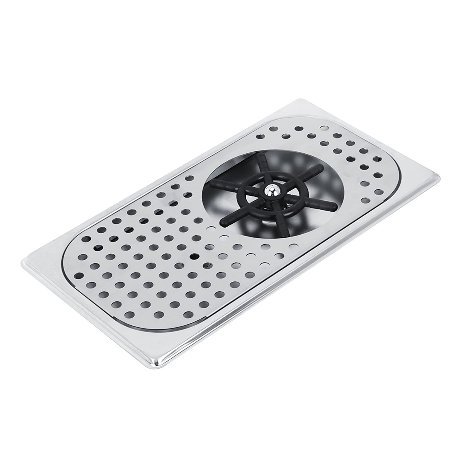 AUNMAS Sink Glass Rinser, 114mm Diameter Stainless Steel Kitchen Sink Cup Rinser Washer Cup Faucet Glass Washer Cleaner Attachme