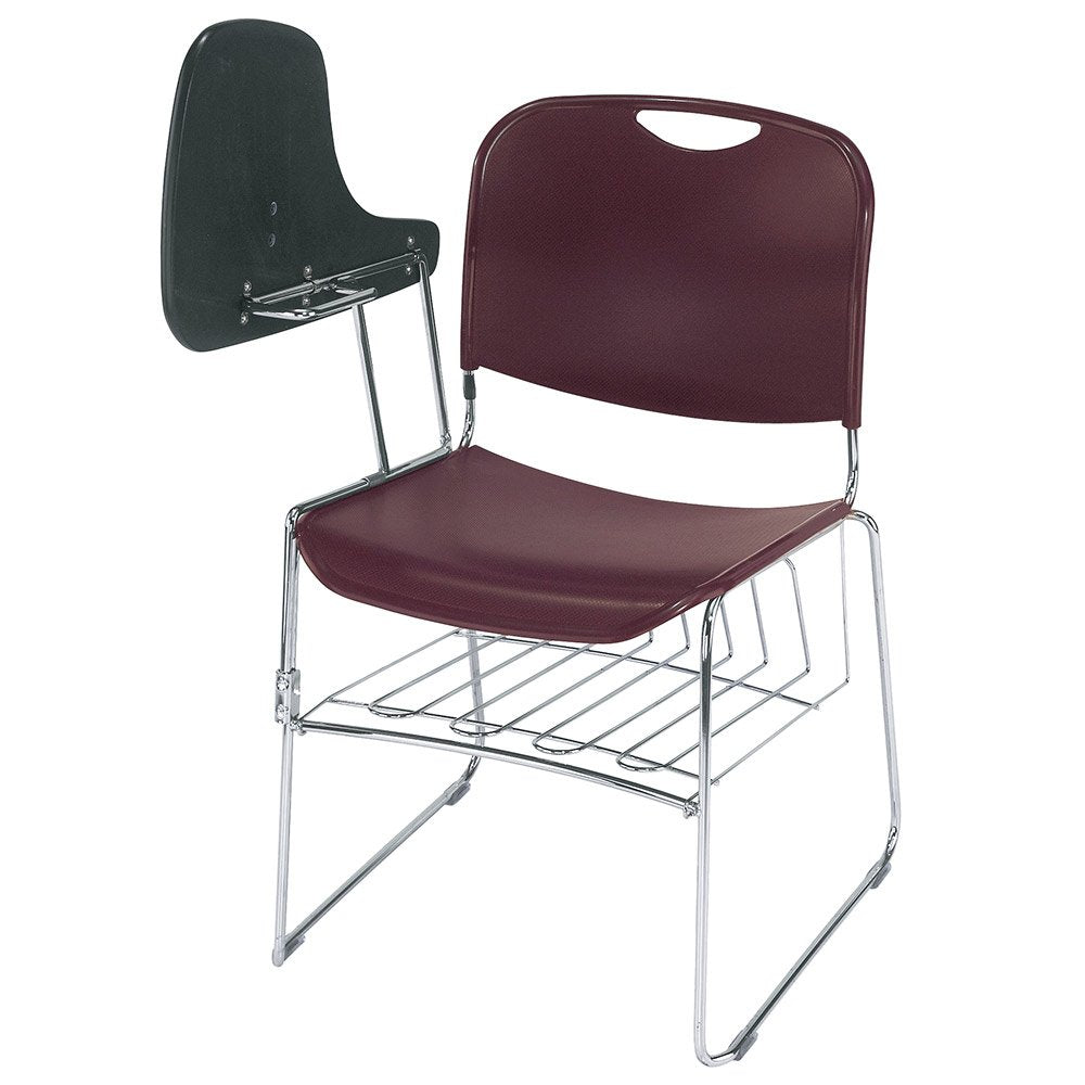 NATIONAL PUBLIC SEATING Stack Chair - Gray - Lot of 1