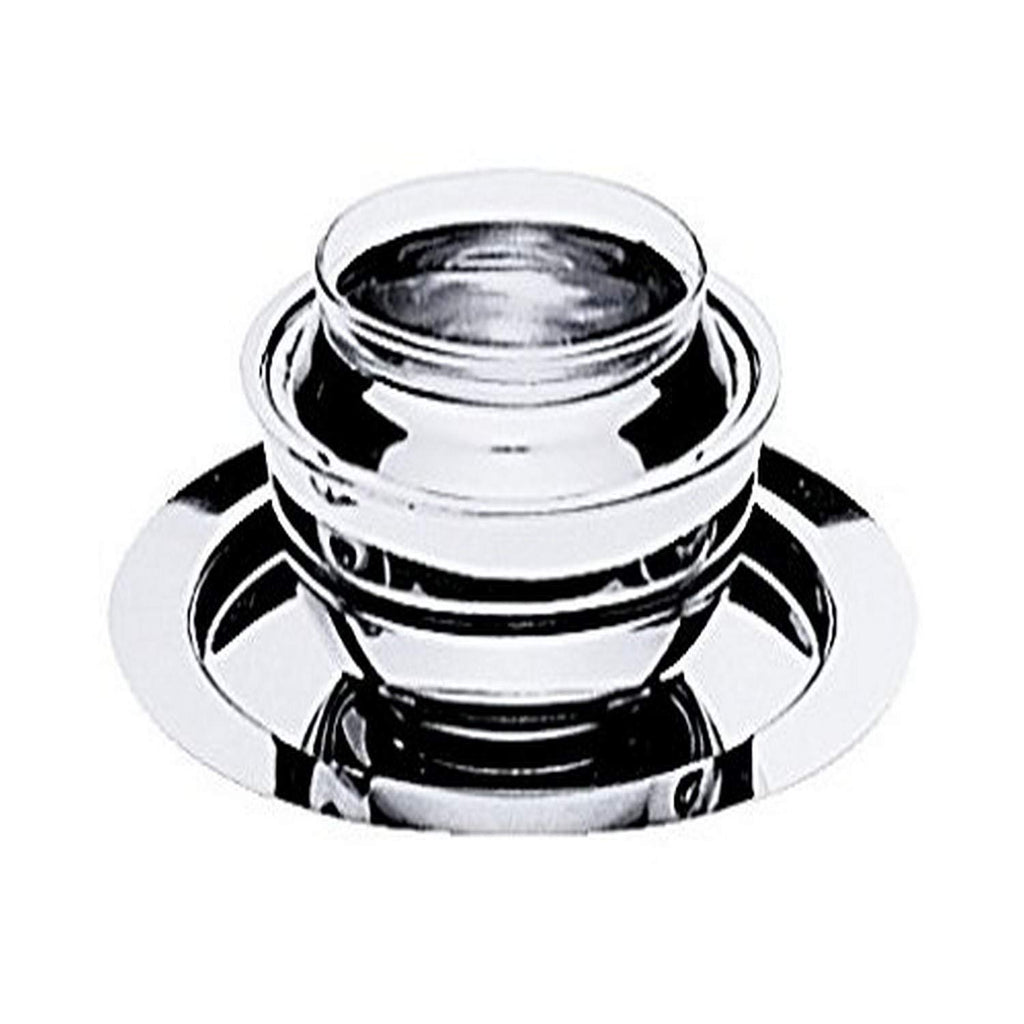Mepra Giotto Caviar Set-Silver, Dishwasher Safe Serveware, Butter Serving Dish (200714)