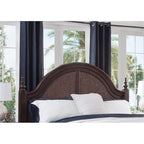 American Woodcrafters Rodanthe 82&Quot; W King Woven Wood Headboard In Tobacco Brown