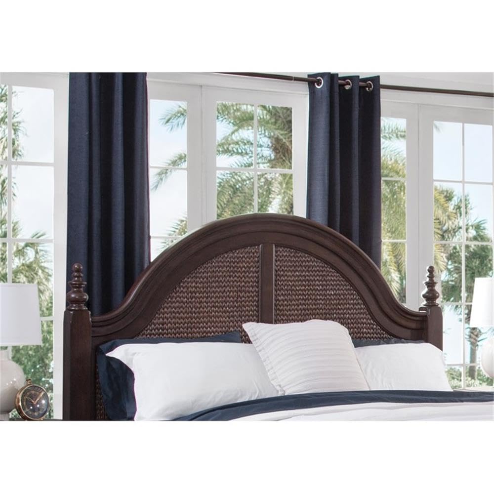 American Woodcrafters Rodanthe 82&Quot; W King Woven Wood Headboard In Tobacco Brown