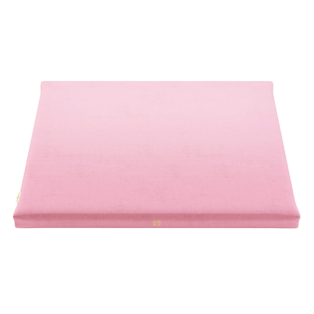 Mindful Modern Velvet Zabuton Meditation Mat | Large Rectangular Yoga Floor Cushion Pillow For Kneeling Or Sitting Support | Rem