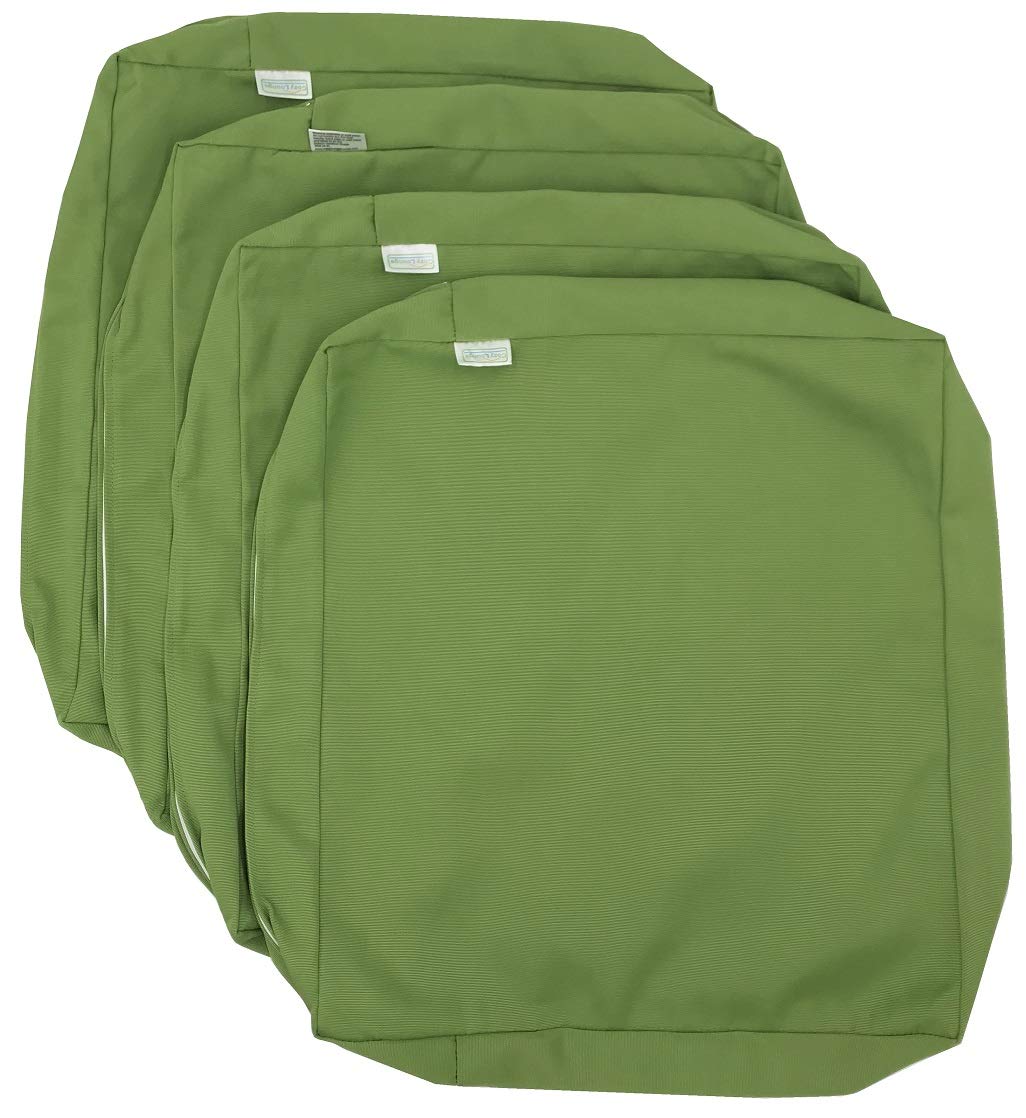 Cozylounge Indoor Outdoor Water Repellent High Uv Resistant Patio Chair Cushion Cover (24'X24'X4' (4 Covers), Pistachio Green