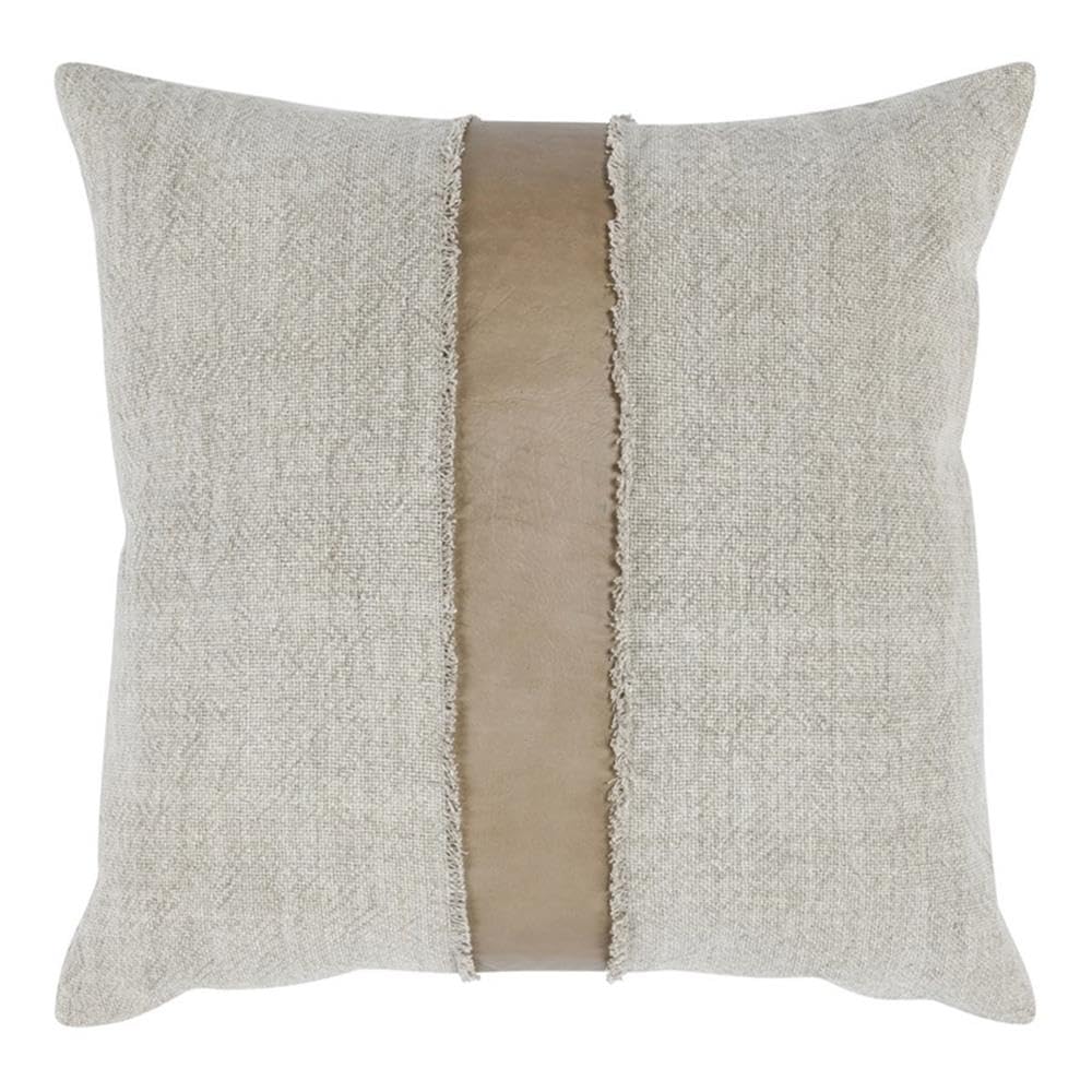 Kosas Home Steam 26X26 Transitional Fabric Throw Pillow In Beige/Taupe