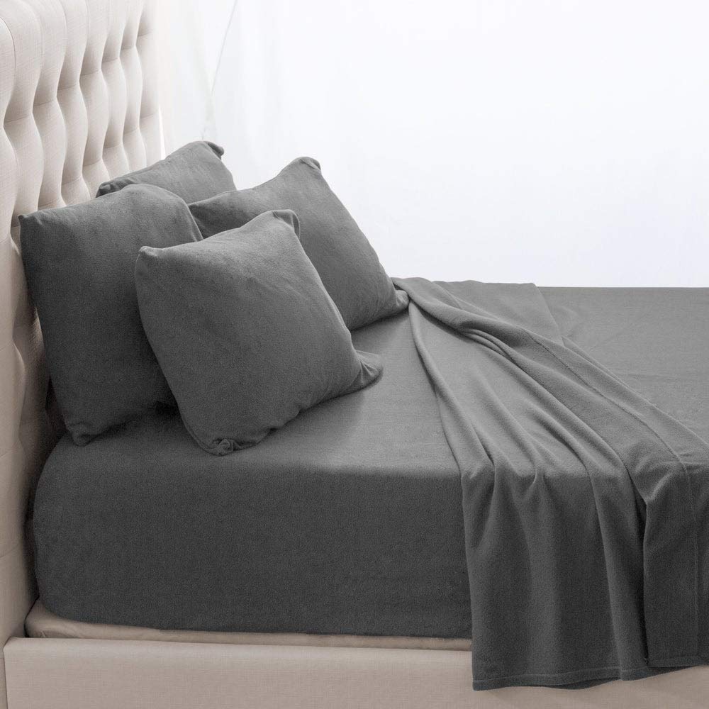 Bare Home Super Soft Fleece Sheet Set - Full Extra Long Size - Extra Plush Polar Fleece, No-Pilling Bed Sheets - All Season Cozy