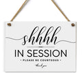 Reilly Originals 5X7 Inch Shhhh Session In Progress ~ Exclusive Value Series With Elegant Designer Graphics ~ Ready To Hang (Whi
