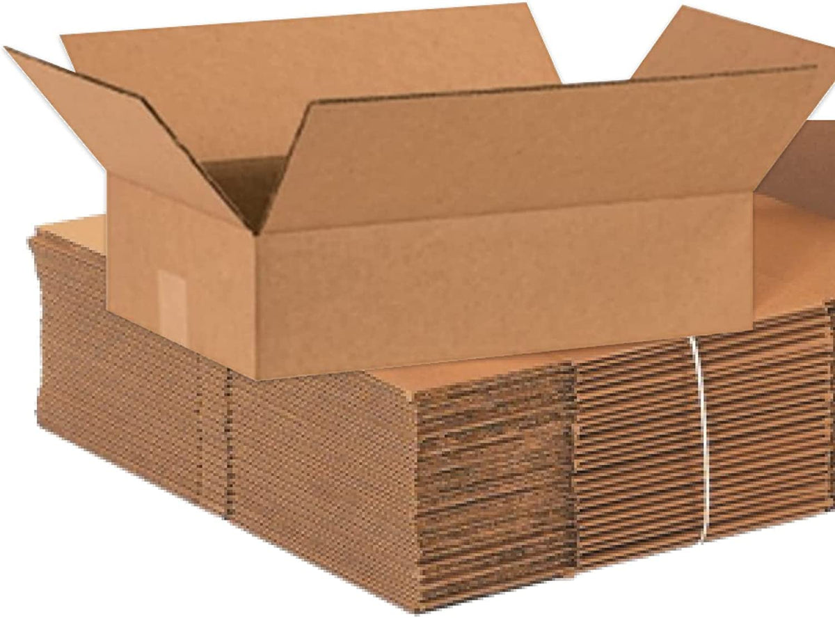 Aviditi Shipping Boxes Flat 15'L X 10'W X 4'H, 100-Pack | Corrugated Cardboard Box For Packing, Moving And Storage
