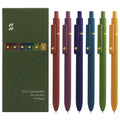Uixjodo Gel Pens, 6 Pcs Black Ink Pens For Women, 0.5Mm Fine Point Smooth Writing Pens, High-End Series Retractable Pens For Jou