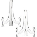 2 Pieces, 9.8 Inches Clear Acrylic Easels Display Stands/Plate Stands for Display Photos Holder Picture Frames or Other Items at