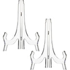 2 Pieces, 9.8 Inches Clear Acrylic Easels Display Stands/Plate Stands for Display Photos Holder Picture Frames or Other Items at