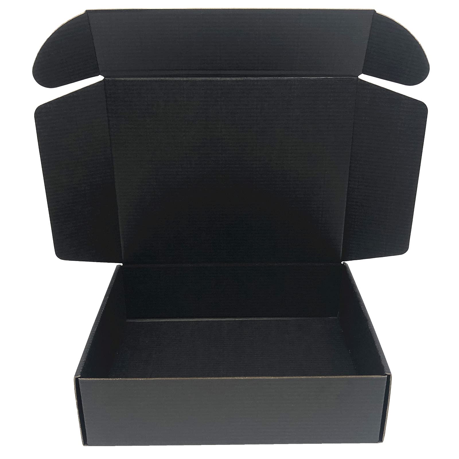 Black Cardboard Shipping Box Mailers 12 X 8 X 3 Inch Corrugated Packaging Storage Boxes 15 Pack (Inside Size: 11.3 X 7.8 X 2.9)