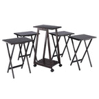 Winsome Adriel 5-Pc Snack Table Set, Coffee