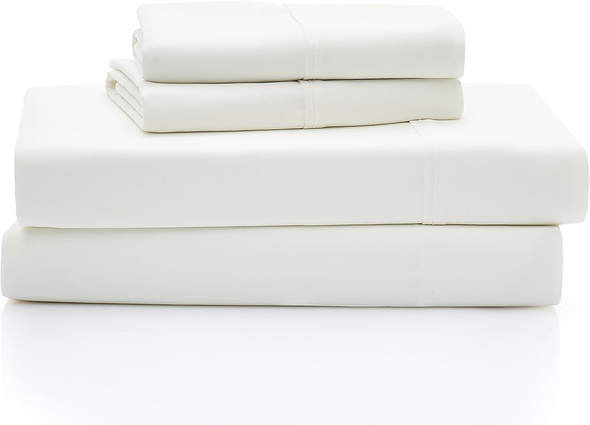 Ugg Hedi Full Sheet Set 4-Piece Luxury Cooling Sheets Deep Pockets Premium Bedding With 2 Pillow Shams Hypoallergenic Machine Washable Soft Lightweight Bed Set For Bedroom, Full, White