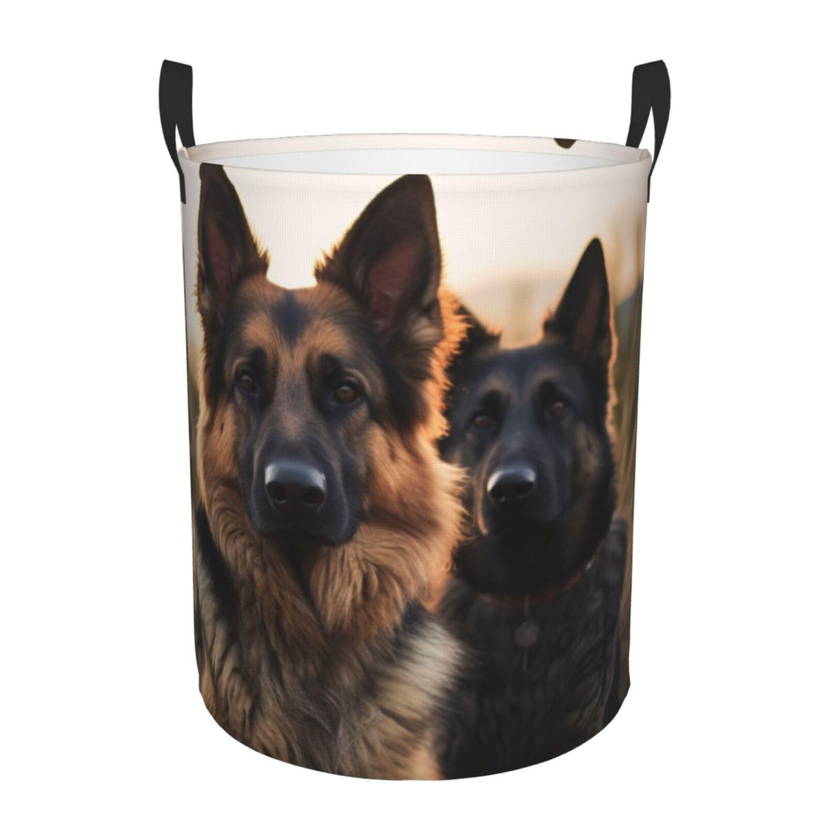 Large Laundry Hamper Animal German Shepherd Laundry Basket With Handles Freestanding Waterproof Clothes Hamper For Laundry Room 