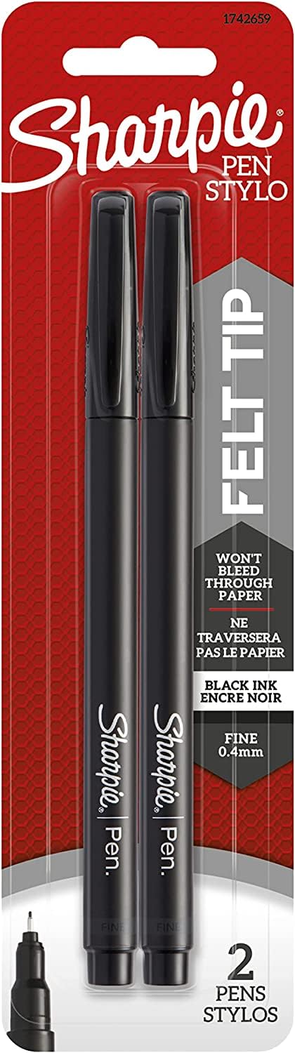 Sharpie Pen Black 2Pk