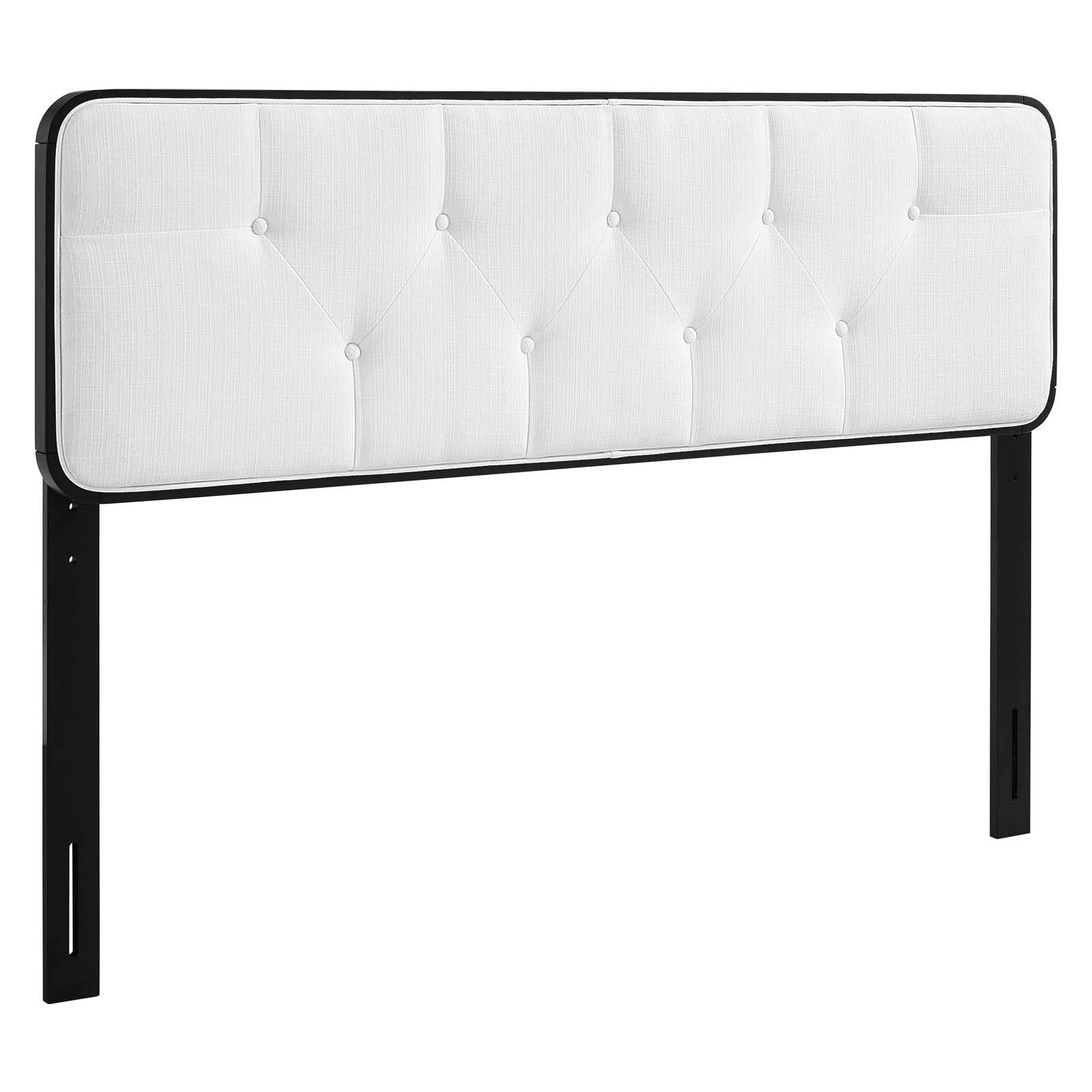 Modway Collins Tufted Twin Fabric And Wood Headboard In Black White
