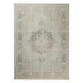 HomeRoots 532015 9 x 13 ft. Sea Green Medallion Power Loom Rectangle Area Rug
