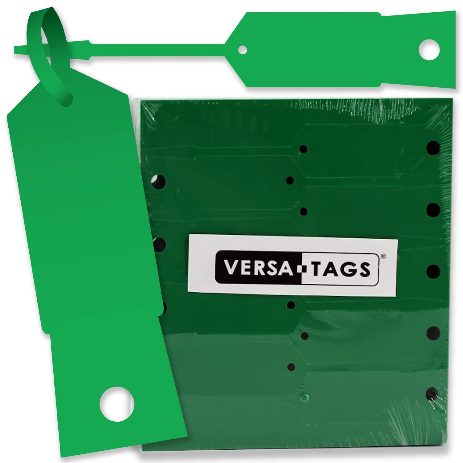 Green Self-Locking Arrow Key Tags (1,000 Per Pack) Size 4 1/2' X 3/4' (Green)