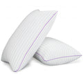 Vainoc Pillows Standard Size Set Of 2,Breathable Hotel Collection Bed Pillows For Sleeping Medium Firm Down Alternative Microfib