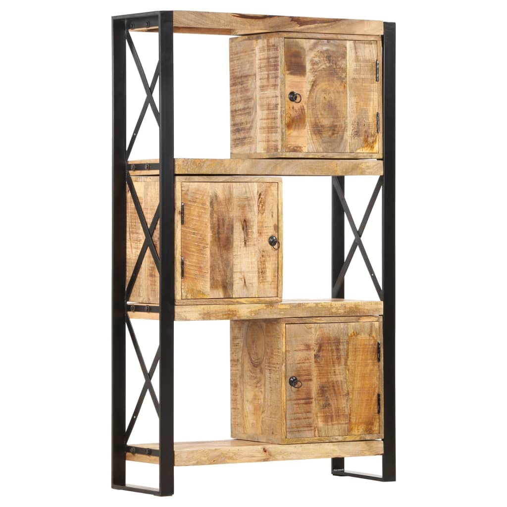 vidaXL Bookshelf 35.4&quot;x11.8&quot;x59.1&quot; Solid Mango Wood